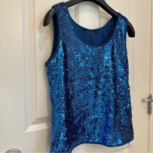 Max Mara Weekend Label-cut Top with Sequins Size: US4/6 Medium Spring/Summer